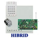 Paradox MG5000 hibrid rádiós riasztó, dobozzal, K10V kezelő, 30VA táp