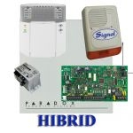 Paradox MG5000 hibrid rádiós riasztó,  dobozzal,  K32LED+ kezelő,  30VA táp,  PS128 szir