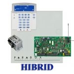 Paradox MG5000 hibrid rádiós riasztó, dobozzal, K35 kezelő, 30VA táp