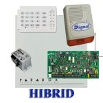 Paradox MG5050 hibrid rádiós riasztó,  dobozzal,  K10H kezelő,  45VA táp,  PS128 sziréna