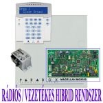 PARADOX MG5050 HIBRID rádiós riasztó, K32LCD kezelő, Makrai PS30H táp